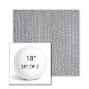 Picture of Posh Graphite | Set of 2 | 18" Sunbrella Boxed Round Outdoor Throw Pillows with Premium Inserts