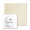 Picture of Posh Salt | Set of 2 | 18" Sunbrella Boxed Round Outdoor Throw Pillows with Premium Inserts