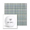 Picture of Principle Lagoon | Set of 2 | 18" Sunbrella Boxed Round Outdoor Throw Pillows with Premium Inserts
