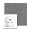 Picture of Proof Slate | Set of 2 | 18" Sunbrella Boxed Round Outdoor Throw Pillows with Premium Inserts