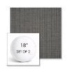 Picture of Proven Charcoal | Set of 2 | 18" Sunbrella Boxed Round Outdoor Throw Pillows with Premium Inserts