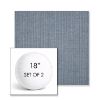 Picture of Proven Denim | Set of 2 | 18" Sunbrella Boxed Round Outdoor Throw Pillows with Premium Inserts