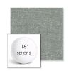 Picture of Rafi Mist | Set of 2 | 18" Sunbrella Boxed Round Outdoor Throw Pillows with Premium Inserts