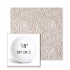 Picture of Rapids Camel | Set of 2 | 18" Sunbrella Boxed Round Outdoor Throw Pillows with Premium Inserts