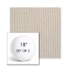 Picture of Replay Taupe | Set of 2 | 18" Sunbrella Boxed Round Outdoor Throw Pillows with Premium Inserts