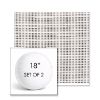 Picture of Rest Ink | Set of 2 | 18" Sunbrella Boxed Round Outdoor Throw Pillows with Premium Inserts