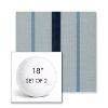Picture of Revival Denim | Set of 2 | 18" Sunbrella Boxed Round Outdoor Throw Pillows with Premium Inserts
