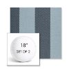 Picture of Rothko Oceanfront | Set of 2 | 18" Sunbrella Boxed Round Outdoor Throw Pillows with Premium Inserts