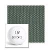 Picture of Royale Moss | Set of 2 | 18" Sunbrella Boxed Round Outdoor Throw Pillows with Premium Inserts