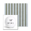 Picture of Sail Away Aloe | Set of 2 | 18" Sunbrella Boxed Round Outdoor Throw Pillows with Premium Inserts