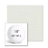 Picture of Sailcloth Salt | Set of 2 | 18" Sunbrella Boxed Round Outdoor Throw Pillows with Premium Inserts