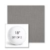 Picture of Savane Zinc | Set of 2 | 18" Sunbrella Boxed Round Outdoor Throw Pillows with Premium Inserts