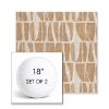 Picture of Scheme Harvest | Set of 2 | 18" Sunbrella Boxed Round Outdoor Throw Pillows with Premium Inserts