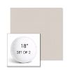 Picture of Shelter White | Set of 2 | 18" Sunbrella Boxed Round Outdoor Throw Pillows with Premium Inserts
