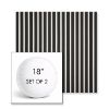Picture of Shore Classic | Set of 2 | 18" Sunbrella Boxed Round Outdoor Throw Pillows with Premium Inserts