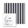 Picture of Shore Navy | Set of 2 | 18" Sunbrella Boxed Round Outdoor Throw Pillows with Premium Inserts
