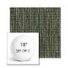 Picture of Slow Fern | Set of 2 | 18" Sunbrella Boxed Round Outdoor Throw Pillows with Premium Inserts