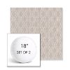Picture of Solve Linen | Set of 2 | 18" Sunbrella Boxed Round Outdoor Throw Pillows with Premium Inserts