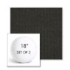 Picture of Spectrum Carbon | Set of 2 | 18" Sunbrella Boxed Round Outdoor Throw Pillows with Premium Inserts