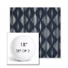 Picture of Spinner Diamond Midnight | Set of 2 | 18" Sunbrella Boxed Round Outdoor Throw Pillows with Premium Inserts