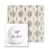 Picture of Spinner Diamond Onyx | Set of 2 | 18" Sunbrella Boxed Round Outdoor Throw Pillows with Premium Inserts