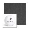 Picture of Switch Ash | Set of 2 | 18" Sunbrella Boxed Round Outdoor Throw Pillows with Premium Inserts