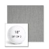 Picture of Switch Silver | Set of 2 | 18" Sunbrella Boxed Round Outdoor Throw Pillows with Premium Inserts