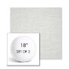 Picture of Switch Snow | Set of 2 | 18" Sunbrella Boxed Round Outdoor Throw Pillows with Premium Inserts
