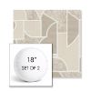 Picture of Territory Alum | Set of 2 | 18" Sunbrella Boxed Round Outdoor Throw Pillows with Premium Inserts