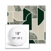 Picture of Territory Oxide | Set of 2 | 18" Sunbrella Boxed Round Outdoor Throw Pillows with Premium Inserts