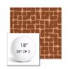 Picture of Toggle Terra Rosa | Set of 2 | 18" Sunbrella Boxed Round Outdoor Throw Pillows with Premium Inserts