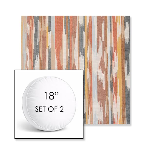 Picture of Transformation Canyon | Set of 2 | 18" Sunbrella Boxed Round Outdoor Throw Pillows with Premium Inserts