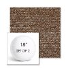 Picture of Tundra Souk | Set of 2 | 18" Sunbrella Boxed Round Outdoor Throw Pillows with Premium Inserts