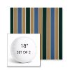 Picture of Varsity Country Club | Set of 2 | 18" Sunbrella Boxed Round Outdoor Throw Pillows with Premium Inserts