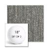 Picture of Vista Slate | Set of 2 | 18" Sunbrella Boxed Round Outdoor Throw Pillows with Premium Inserts