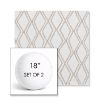 Picture of Voyage Dune | Set of 2 | 18" Sunbrella Boxed Round Outdoor Throw Pillows with Premium Inserts