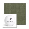 Picture of Willa Frond | Set of 2 | 18" Sunbrella Boxed Round Outdoor Throw Pillows with Premium Inserts