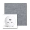 Picture of Willa Haze | Set of 2 | 18" Sunbrella Boxed Round Outdoor Throw Pillows with Premium Inserts