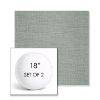 Picture of Willa Mist | Set of 2 | 18" Sunbrella Boxed Round Outdoor Throw Pillows with Premium Inserts