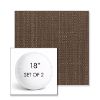 Picture of Willa Oak | Set of 2 | 18" Sunbrella Boxed Round Outdoor Throw Pillows with Premium Inserts