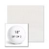 Picture of Willa Snow | Set of 2 | 18" Sunbrella Boxed Round Outdoor Throw Pillows with Premium Inserts