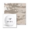 Picture of Yama Fuji | Set of 2 | 18" Sunbrella Boxed Round Outdoor Throw Pillows with Premium Inserts