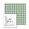 Picture of Above Mantis | Set of 2 | 20" Sunbrella Boxed Square Outdoor Throw Pillows with Premium Inserts