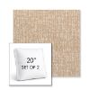 Picture of Abstraction Camel | Set of 2 | 20" Sunbrella Boxed Square Outdoor Throw Pillows with Premium Inserts