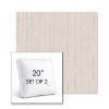 Picture of Abundant Parchment | Set of 2 | 20" Sunbrella Boxed Square Outdoor Throw Pillows with Premium Inserts
