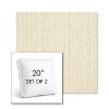 Picture of Abundant Snow | Set of 2 | 20" Sunbrella Boxed Square Outdoor Throw Pillows with Premium Inserts