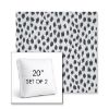 Picture of Agra Indigo | Set of 2 | 20" Sunbrella Boxed Square Outdoor Throw Pillows with Premium Inserts