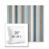 Picture of Ascend Spa | Set of 2 | 20" Sunbrella Boxed Square Outdoor Throw Pillows with Premium Inserts