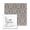 Picture of Bar Harbor Jetty | Set of 2 | 20" Sunbrella Boxed Square Outdoor Throw Pillows with Premium Inserts