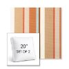 Picture of Beaming Mojave | Set of 2 | 20" Sunbrella Boxed Square Outdoor Throw Pillows with Premium Inserts